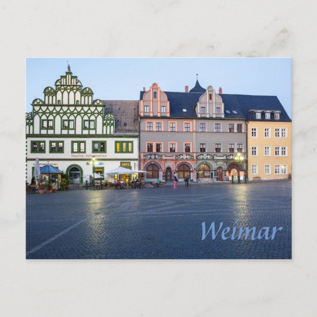 Weimar Marktplatz photo Postcard (Front)