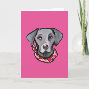 WEIMARANA HOLIDAY CARD