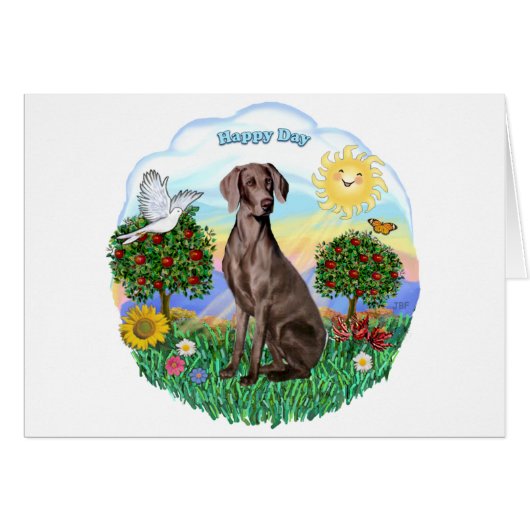 Weimaraner #2 cards (Front Horizontal)