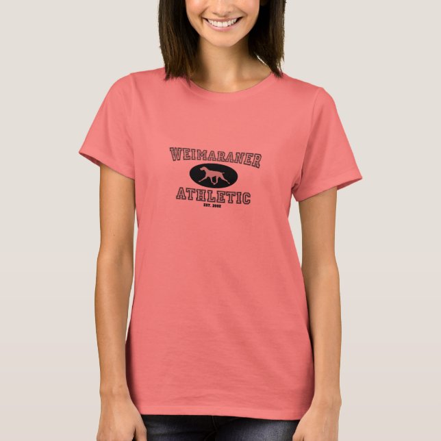 Weimaraner Athletic T-Shirt (Front)