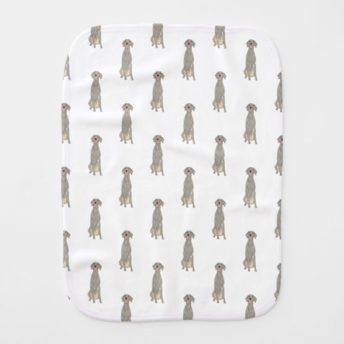 Weimaraner Baby Burp Cloth