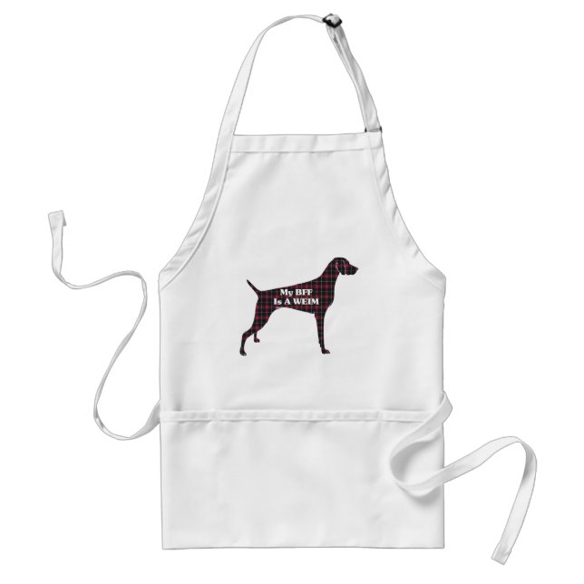Weimaraner BFF Adult Apron (Front)