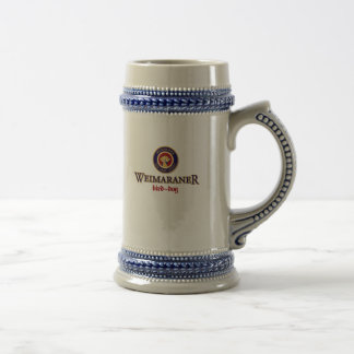 Weimaraner Bird-Dog Paulaner Logo Beer Stein