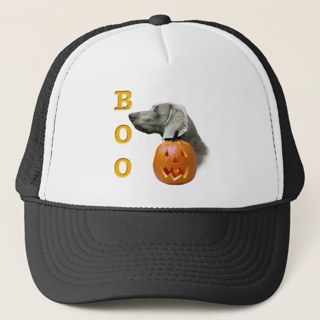 Weimaraner Boo Trucker Hat (Front)