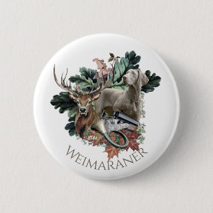  Weimaraner  Button