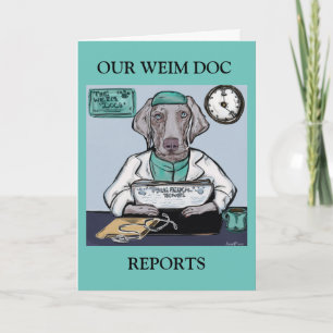 Weimaraner Card