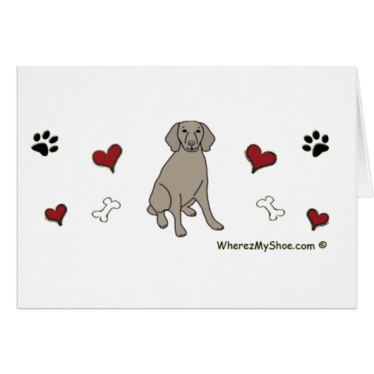 Weimaraner Cards (Front Horizontal)