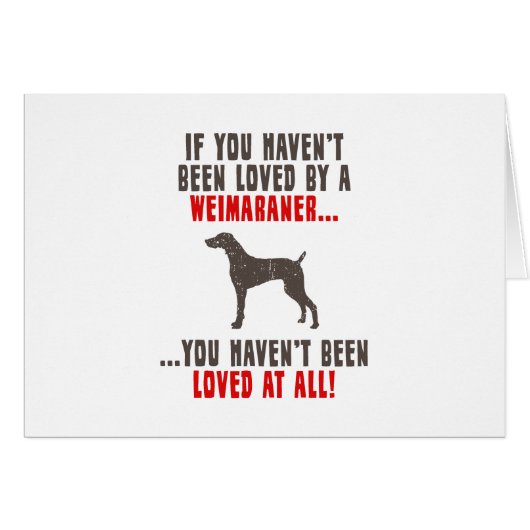 Weimaraner Cards (Front Horizontal)