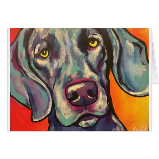 weimaraner cards (Front Horizontal)