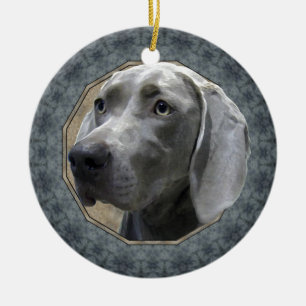 Weimaraner Ceramic Ornament