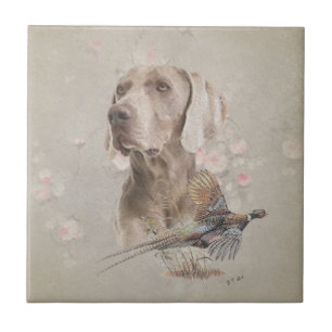 Weimaraner Ceramic Tile