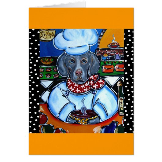 Weimaraner Chef Cards (Front)
