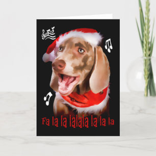 Weimaraner Christmas Card