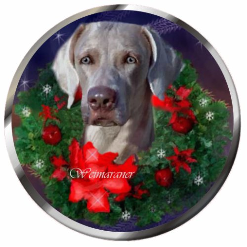 Weimaraner Christmas Gifts Ornament