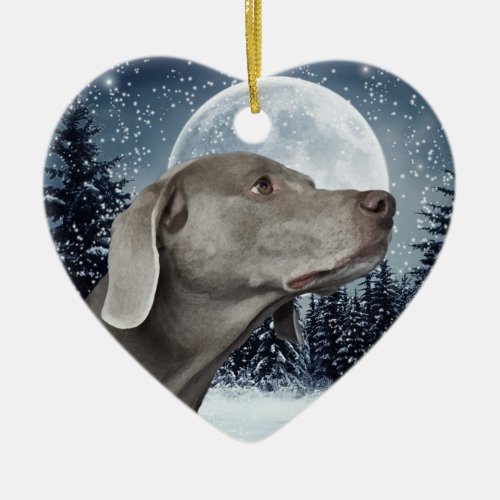 Weimaraner Christmas Ornament