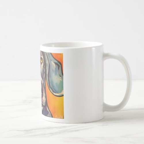 weimaraner coffee mug