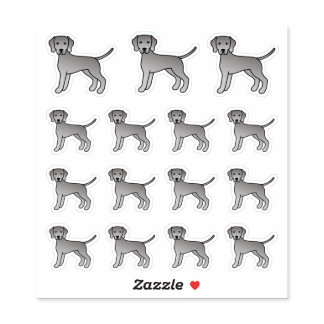 Weimaraner Cute Cartoon Dogs Sticker