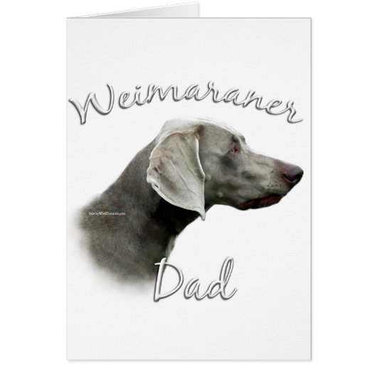 Weimaraner Dad 2 Cards (Front)