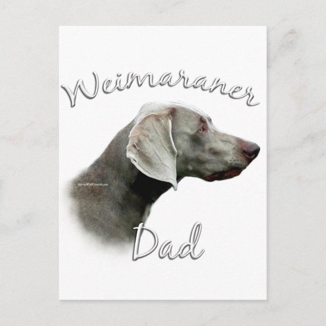 Weimaraner Dad 2 Postcard (Front)