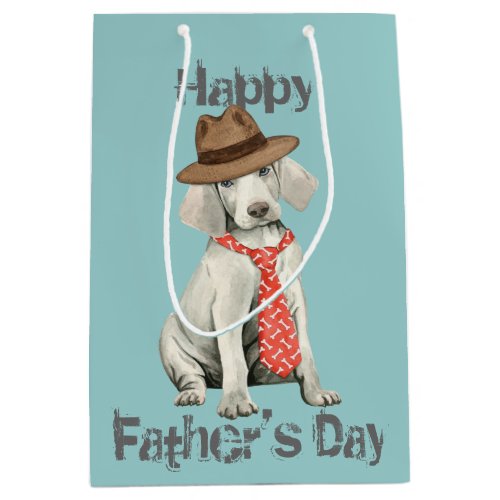 Weimaraner Dad Medium Gift Bag