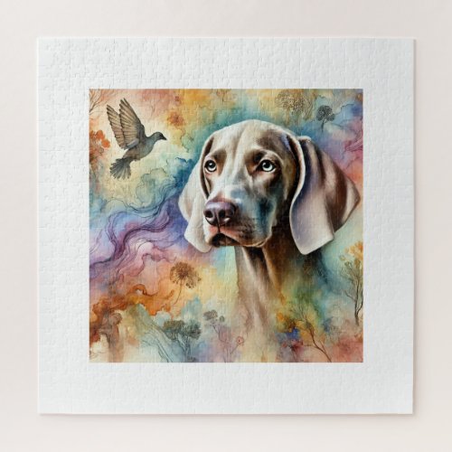 Weimaraner Dog 200624AREF211 _ Watercolor Jigsaw Puzzle