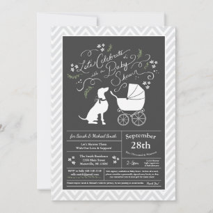 Weimaraner Dog Baby Shower Gender Neutral Invitation