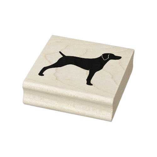 Weimaraner Dog Breed Silhouette Rubber Stamp