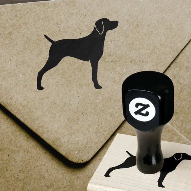 Weimaraner Dog Breed Silhouette Rubber Stamp (Creator Uploaded)