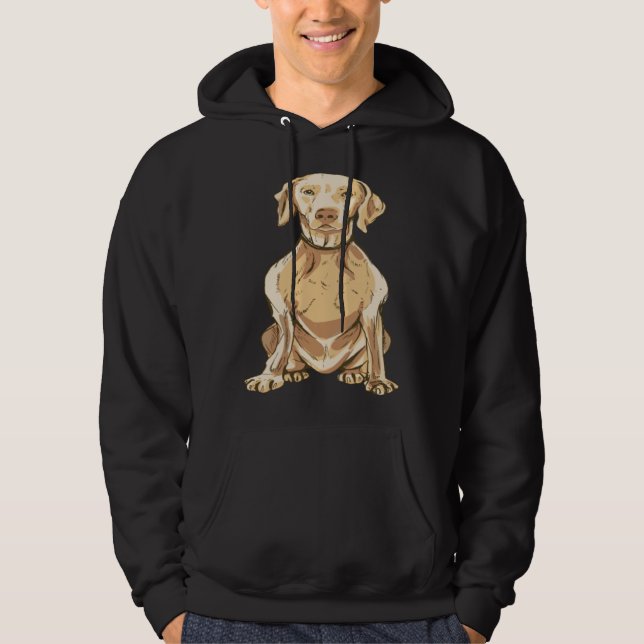Weimaraner dog hoodie (Front)