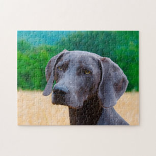 Weimaraner Dog Jigsaws. Jigsaw Puzzle