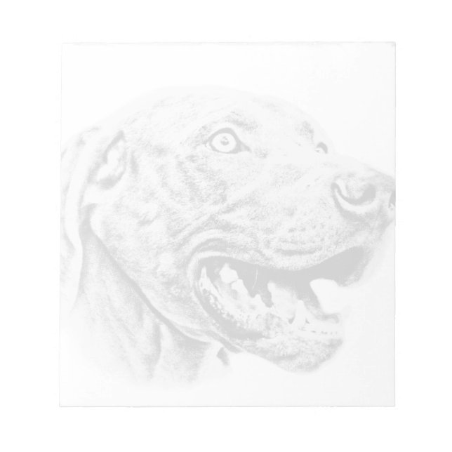 Weimaraner dog notepad (Front)