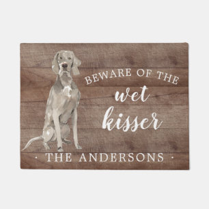 Weimaraner Dog Personalized Door Mat