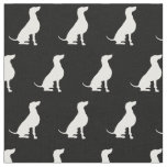 Weimaraner Dog Silhouette Pet Fabric