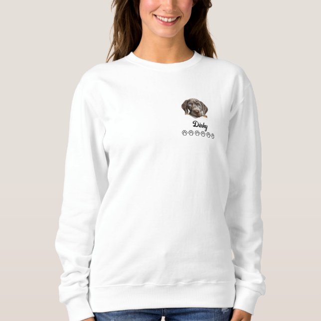 Weimaraner Dog Sweatshirt (Front)