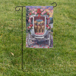 Weimaraner Dog Valentine's Day Garden Flag