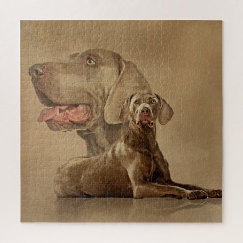 Weimaraner Dogs Collage Jigsaw Puzzle