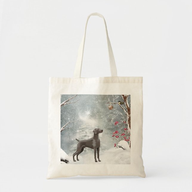 Weimaraner Ecru Color Tote Bag (Front)