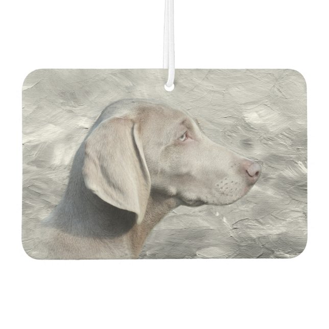 Weimaraner face air freshener (Front)