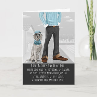 Weimaraner from the Dog Father's Day Card