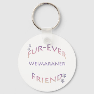 Weimaraner Furever Friend Keychain