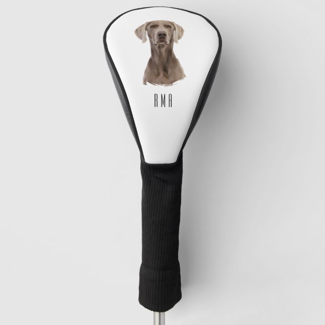 Weimaraner Golf Head Cover (Front)