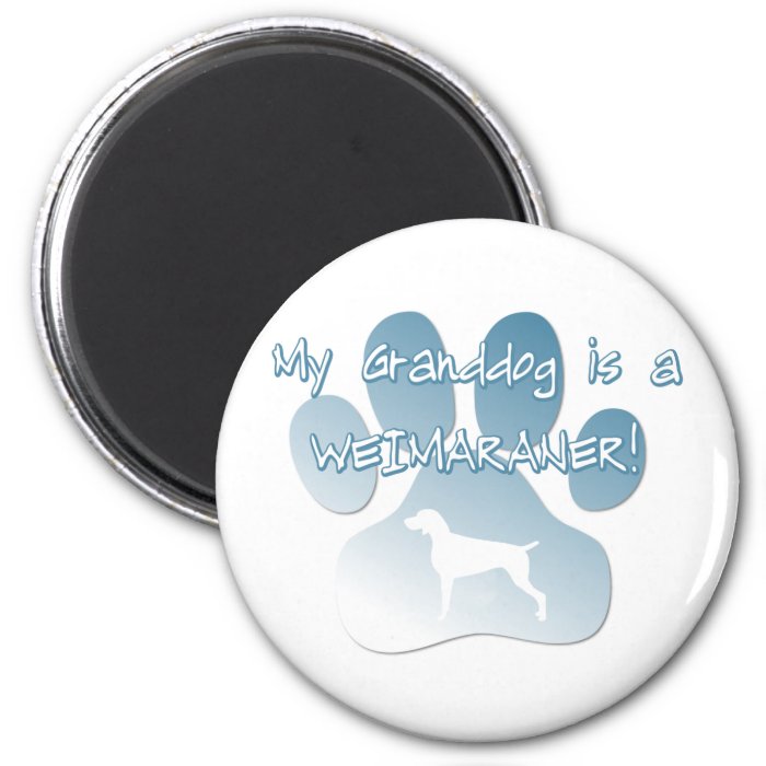 Weimaraner Granddog Refrigerator Magnets