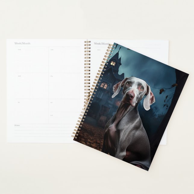 Weimaraner Halloween Scary Planner (Display)