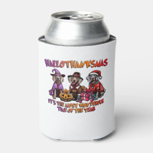 Weimaraner Halloween Thanksgiving Christmas Oversi Can Cooler