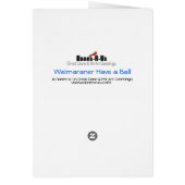 Weimaraner Have a Ball (Back)