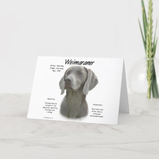 Weimaraner History Design Card