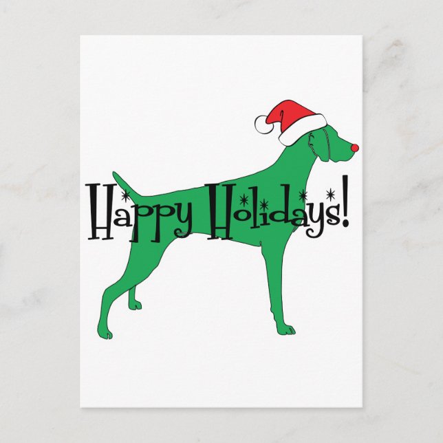 Weimaraner Holiday Christmas (Front)