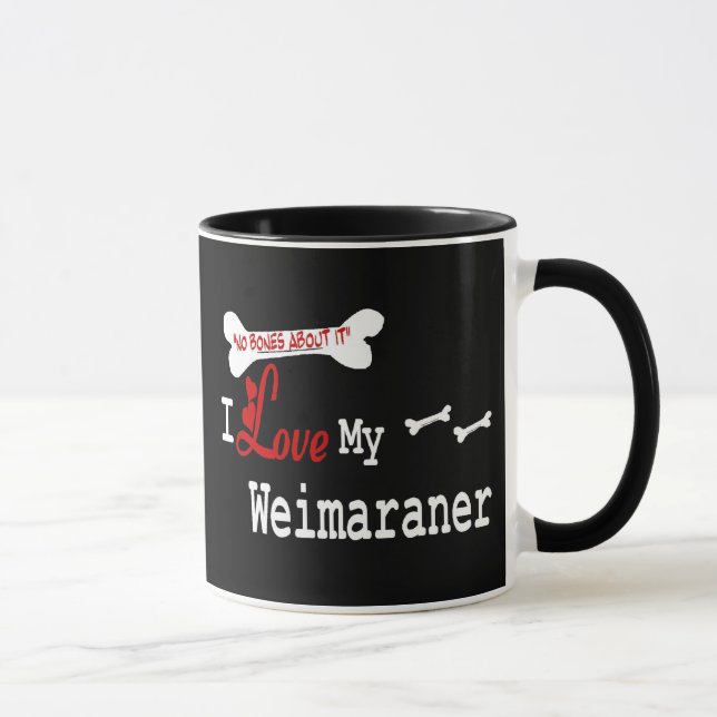 Weimaraner (I Love) Mug (Right)