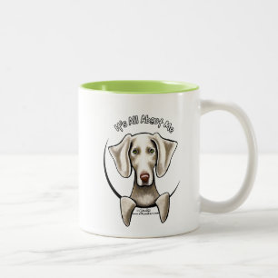 Weimaraner IAAM Two-Tone Coffee Mug