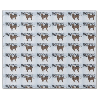 Weimaraner In Winter Wrapping Paper